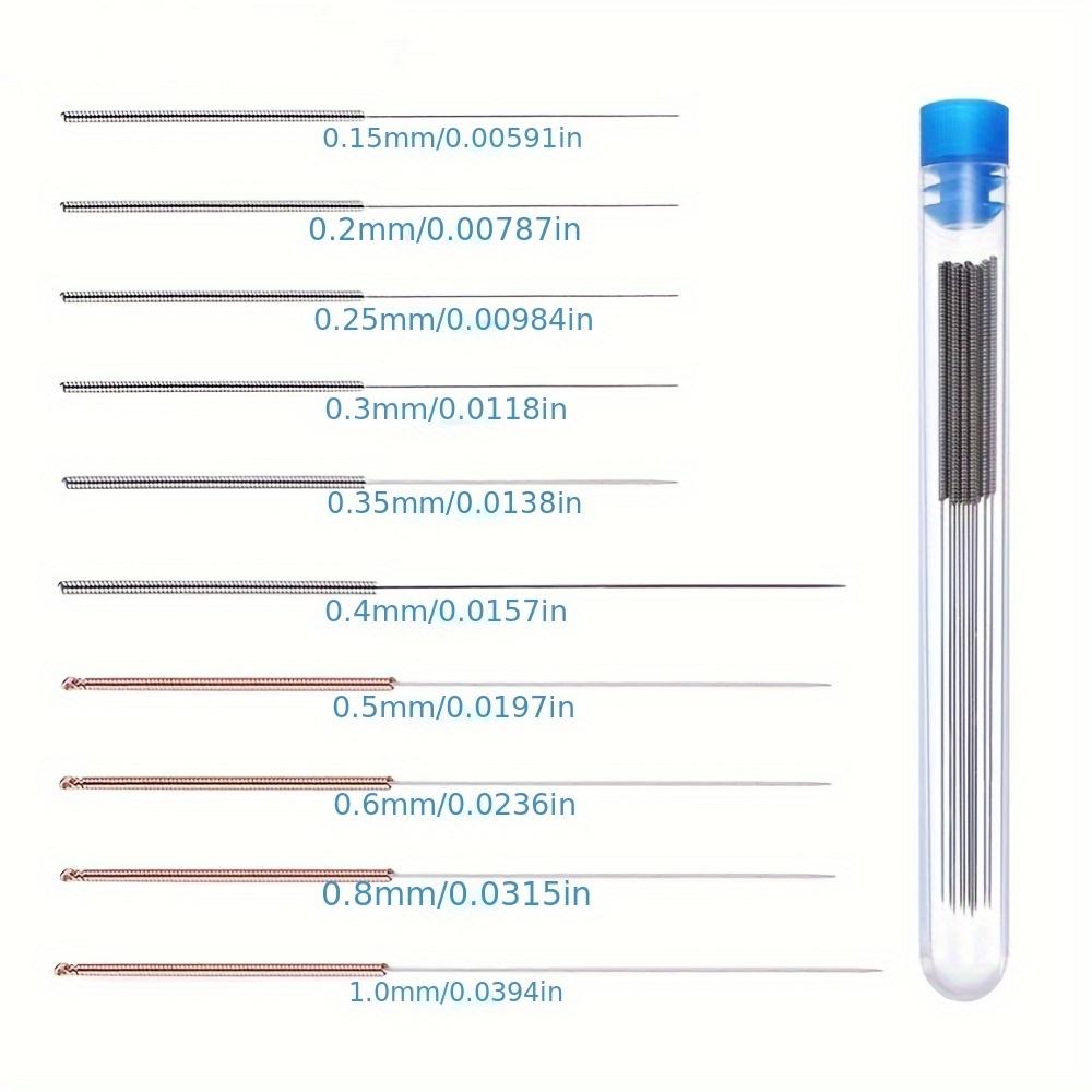 10pcs 3D Printer Nozzle Cleaning Kit 0.15/0.2/0.25/0.3/0.35/0.4/0.5/0.6/0.8/1.0mm Stainless Steel Nozzle Cleaning Needles
