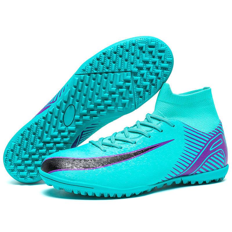 European Cup New Broken Nail Football Shoes Men's High-top Adult Large Size Youth Training Long Nail Sports Shoes Women