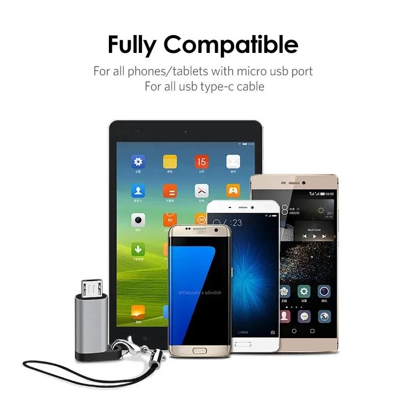 מתאם USB-C ל-Mini USB Micro USB מחבר נקבה ממיר למכשירים מרובים