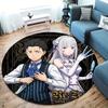 Re Zero Round Area Rug Carpet Rug For Living Room Bedroom Sofa Playroom Decor Nonslip Floor Mat