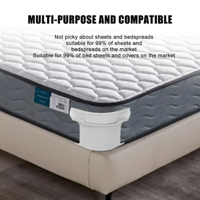 8/1x Bed Corner Sheet Grippers Straps Invisible Quilt Sheet Bed Cover Fastener Non-Slip Sheet Holders Fixed Clips Bedroom Supply