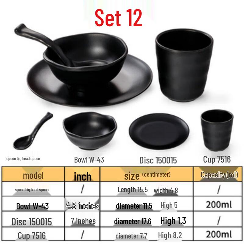 Qianxing Melamine Tableware Set