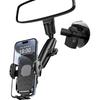 Phone Holders for Your Car, Rear View Mirror Phone Holder, 360° Rotating Car Phone Holder Mount Compatible with All 4"-7" iPhone and Android Cell