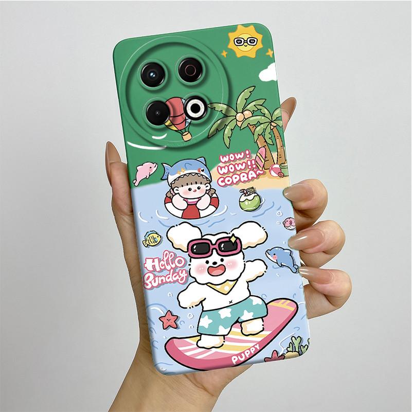 For Tecno Spark 30 Pro KL7 Phone Case 30Pro 4G Cover Soft Silicone Sweet Painted Shell Cartoon Funda Lovely Printed Casing Coque
