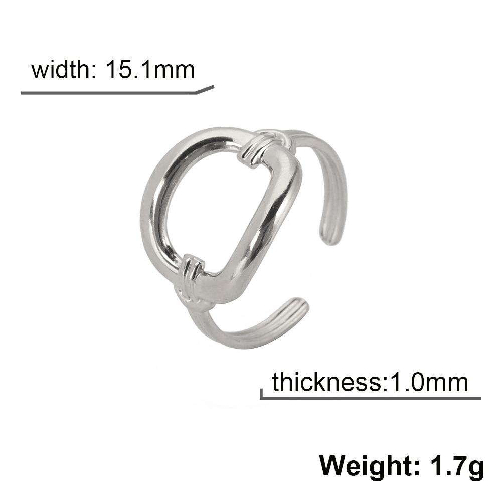 

Teamer Stainless Steel Gold Color Adjustable Ring Geometric Sun Tree of Life Open Finger Rings Jewelry Mother Day Gift Wholesale