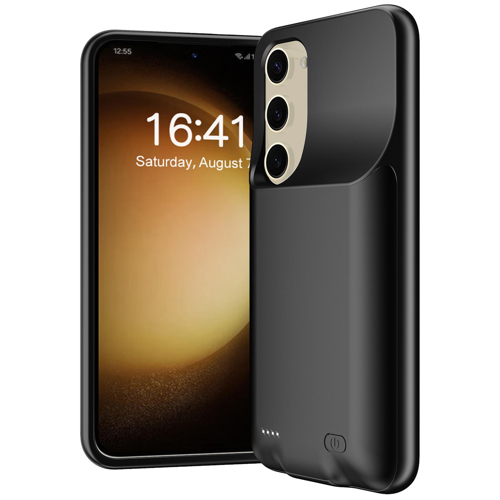 

For Samsung Galaxy S23+ 10000mAh Rechargeable Extended Battery TPU+ABS Phone Back Charging Case A