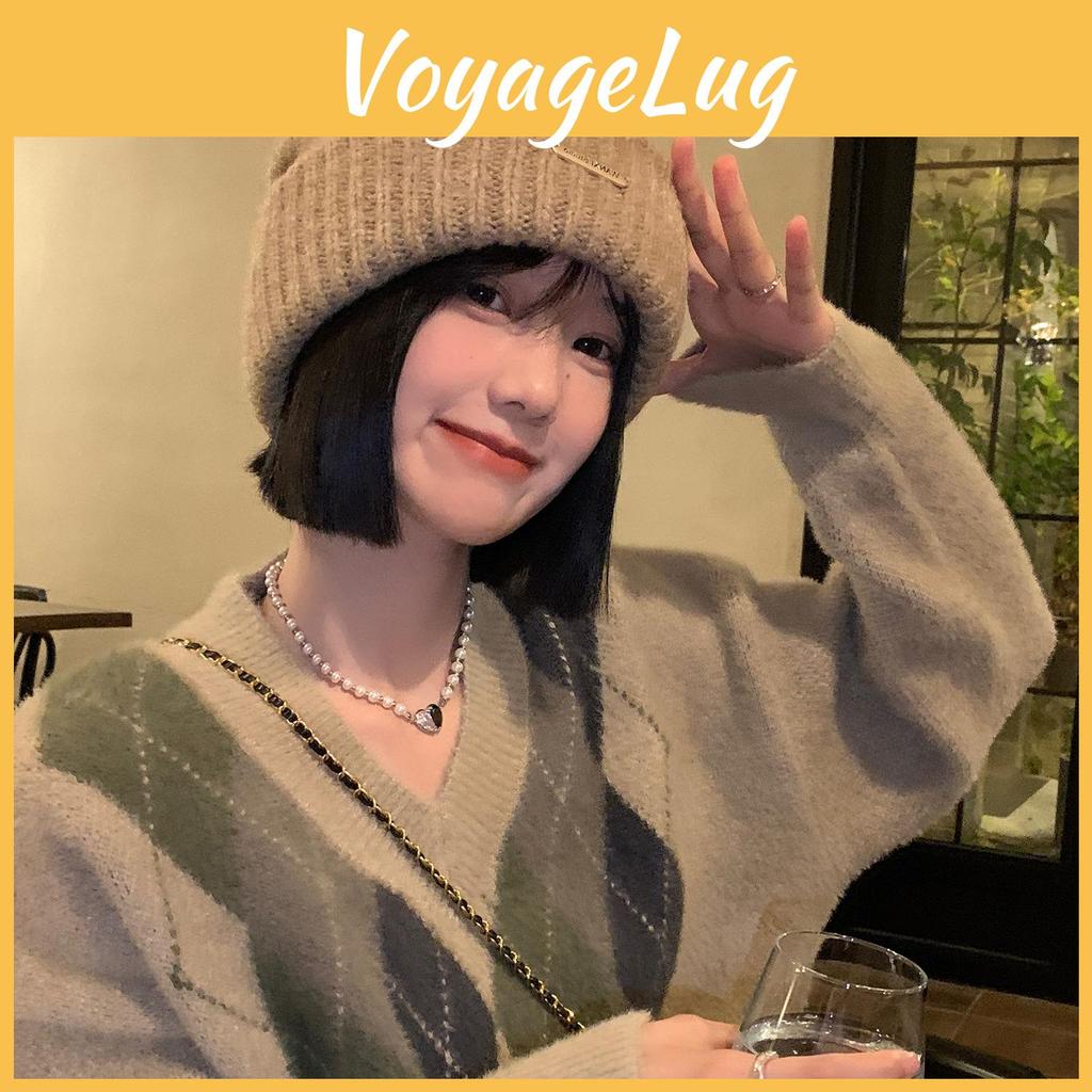 Premium Rabbit Hair Knitted Hat For Women Warm Winter Fashionable Beanie