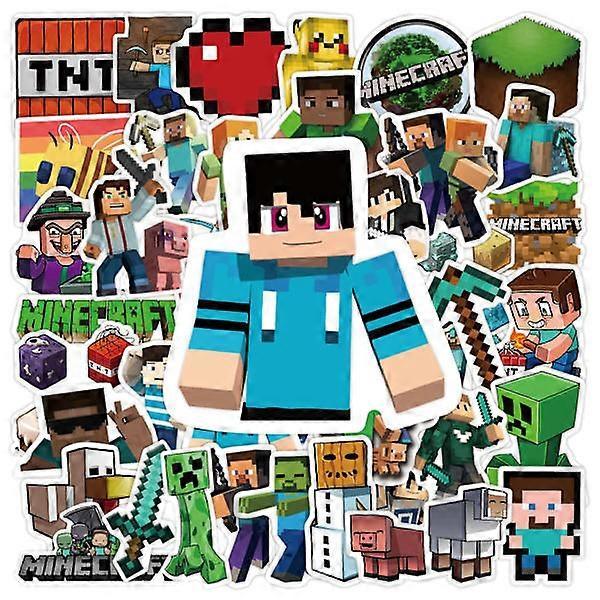 #100 Minecraft stickers for kids and adults, waterproof#