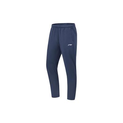 Plain Fleece Warm Straight Leg Knitted Sports Pants Men Bottoms Deep-Navy-Blue AKLUA75-6