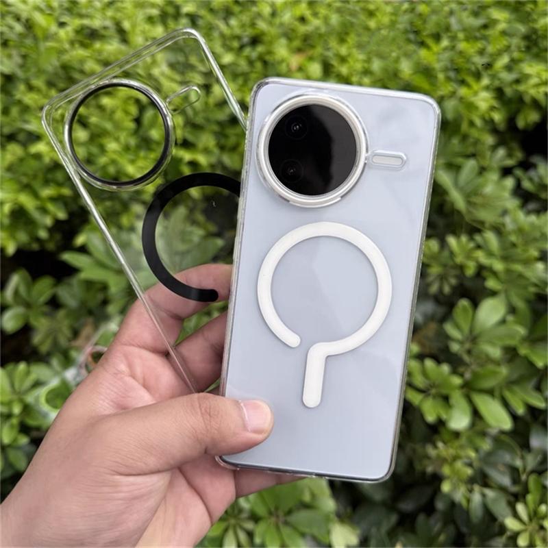 Hülle Für Poco F7 Ultra F7 Pro 5G Magnetisch Für MagSafe Transparente Harte Abdeckung Für Xiaomi POCO F7Pro Schlank Luxus Mode Stoßstange