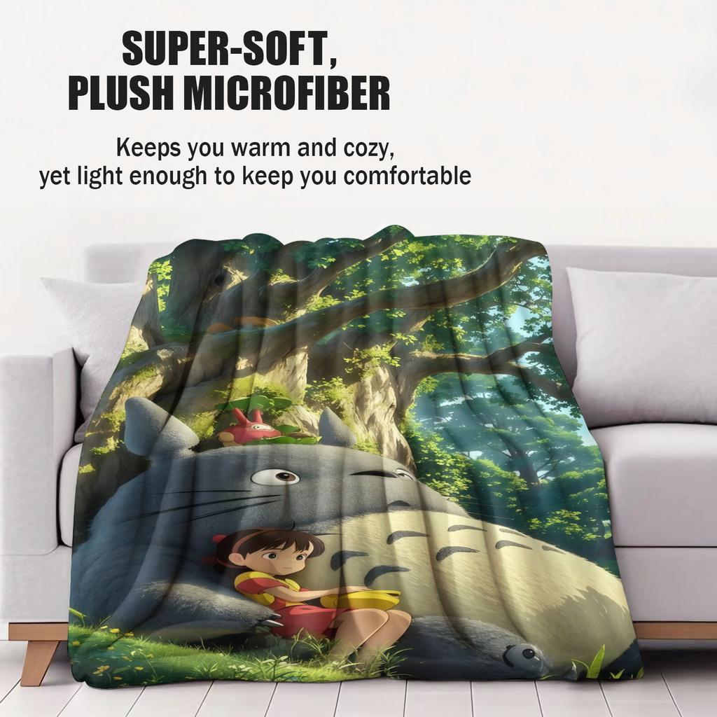 1PC Japan Classic Cartoon Anime Blanket For Office Travel Comfort Leisure Camp Travel Multifunctional Universal Blanket Fan Gift