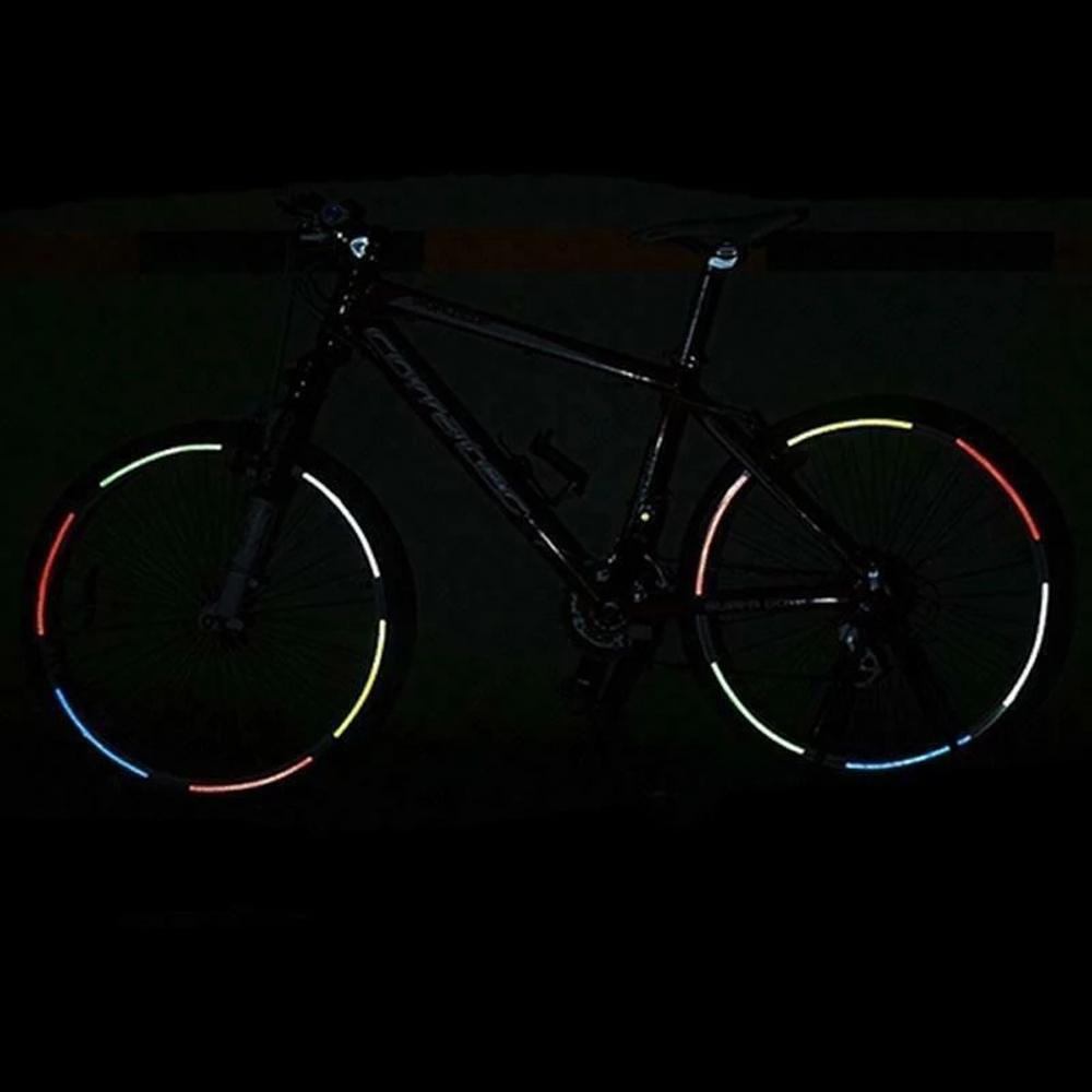 Wheel Sticker Reflector Sticker Cycling Reflective Strip Fluorescent Bicycle Sticker Reflector Tape