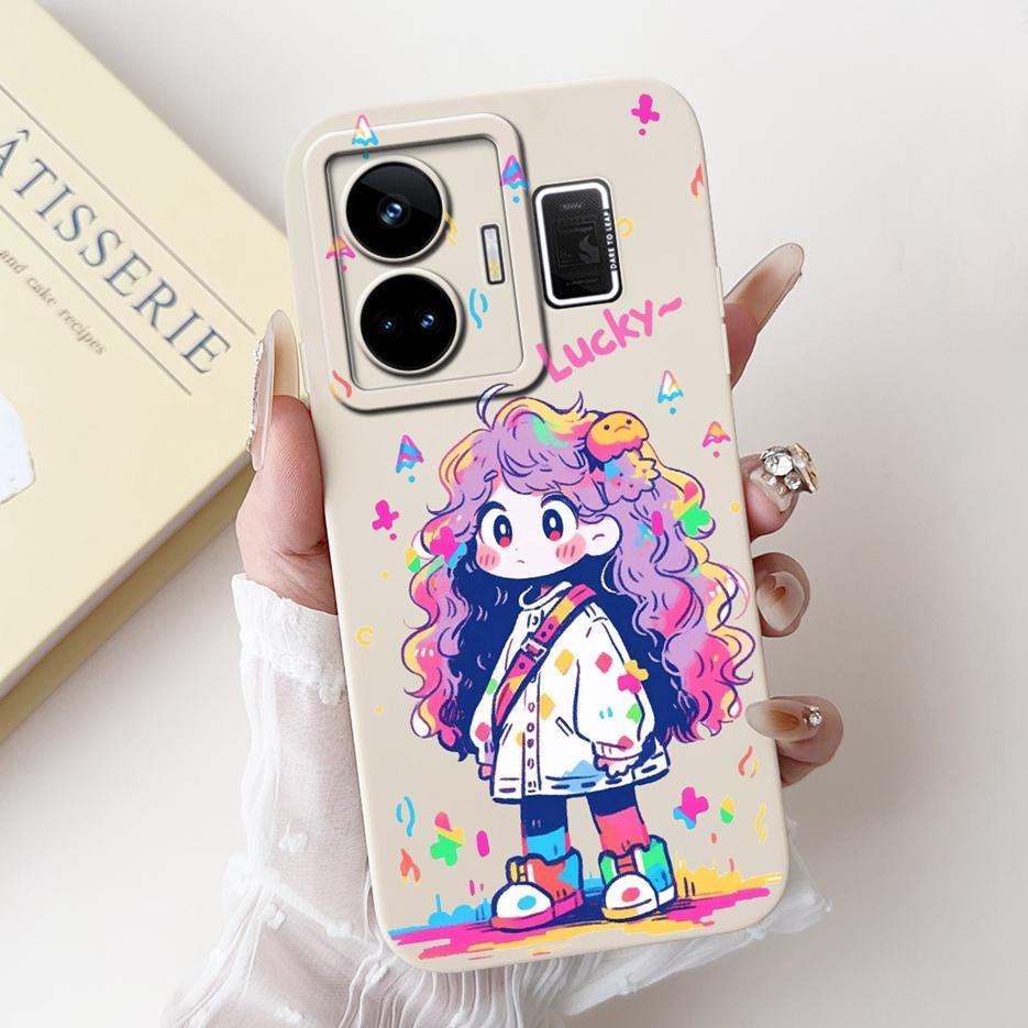 For Realme GT3 Case RMX3709 Cute Funny Cartoon Cover Soft Silicone Case For Realme GT Neo 5 Neo5 240W RealmeGT3 Back Cover Coque