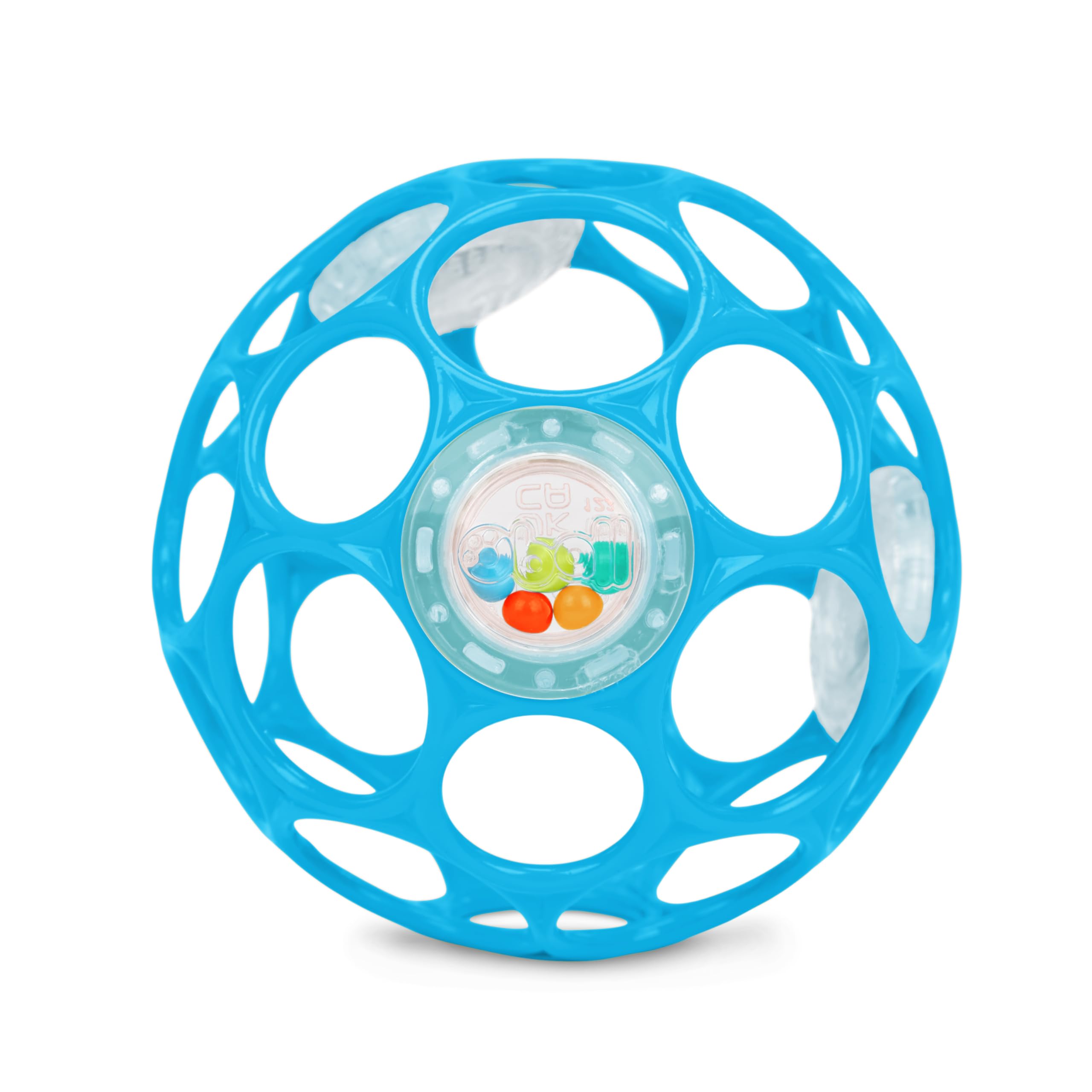 

Bright Starts Oball Rattle Baby Toy Blue 12281 Soft Ball Stroller Teether Newborn Gift