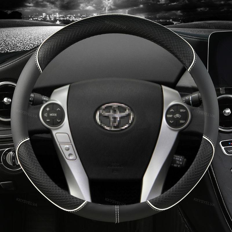 For Toyota Prius 30 20 V Prius C Plus Plug-in Prime XW10 XW20 XW30 XW50 2001~ Car Steering Wheel Cover Auto Accessories