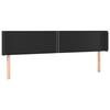 VidaXL Tête de Lit à LED Meuble de Chambre à Coucher Accessoire de Lit Double Tête de Cadre de Lit Intérieur Noir 3123192
