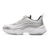 Li Ning Kinder Sport Lifestyle Serie Bequeme Vielseitige Stoßdämpfung Rebound Low-Top Freizeitschuhe Kinder Sneaker Silber Standard-Weiß YKCV202-7