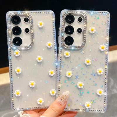 Geeignet für Samsung S25 Ultra Flash Drill Handyhülle A17 Kreatives Kleines Zou Juhua A56 Flash-Puder Luxus Rundumschutz Weiche Schale