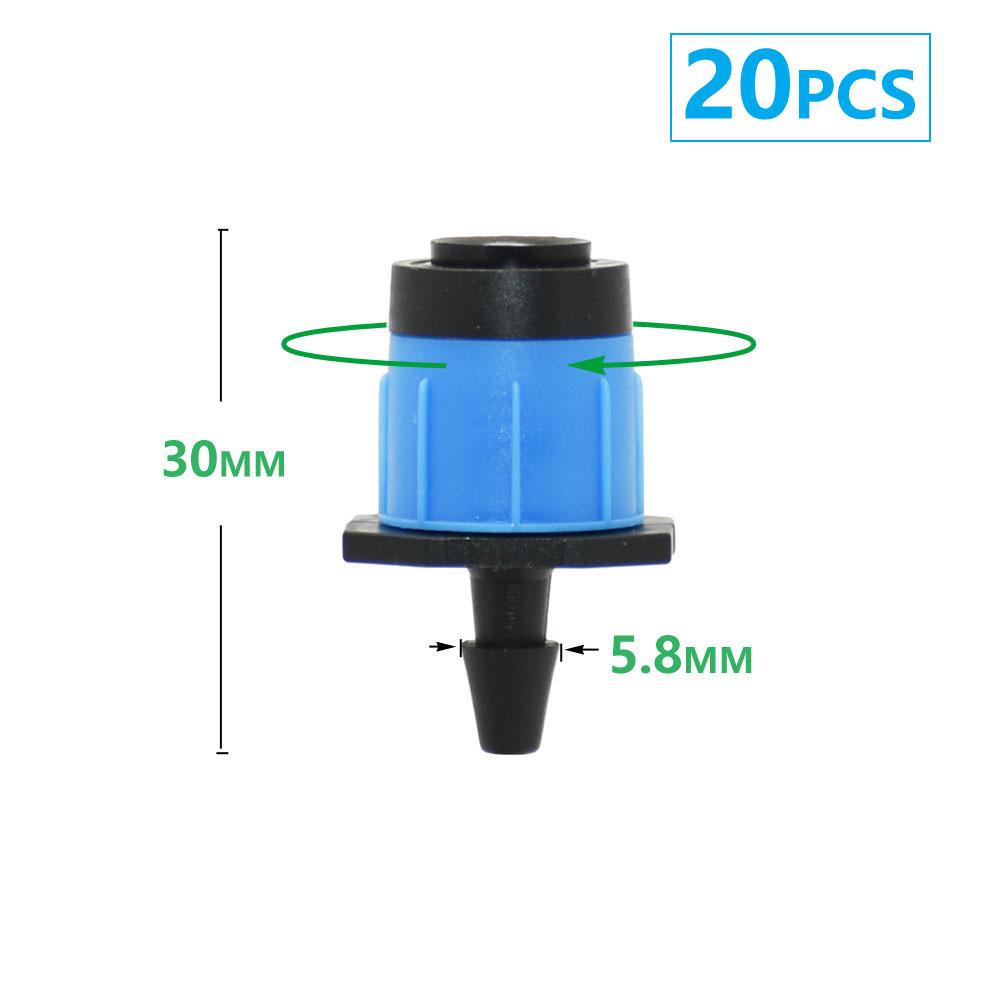 

13cm Micro Water Sprinklers Plastic pile 360 Degrees Scattering Nozzle Spraying 4/7mm Hose For Flower irrigation