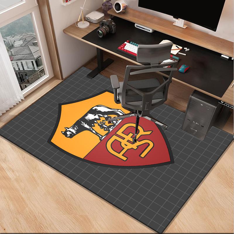 Fußballverein Emblem Büro Teppich Stuhlmatte, Spiel Teppich, Geeignet für Eingangsbereich, Schlafzimmer, Wohnzimmer, Schreibtisch, Weihnachtsgeschenk