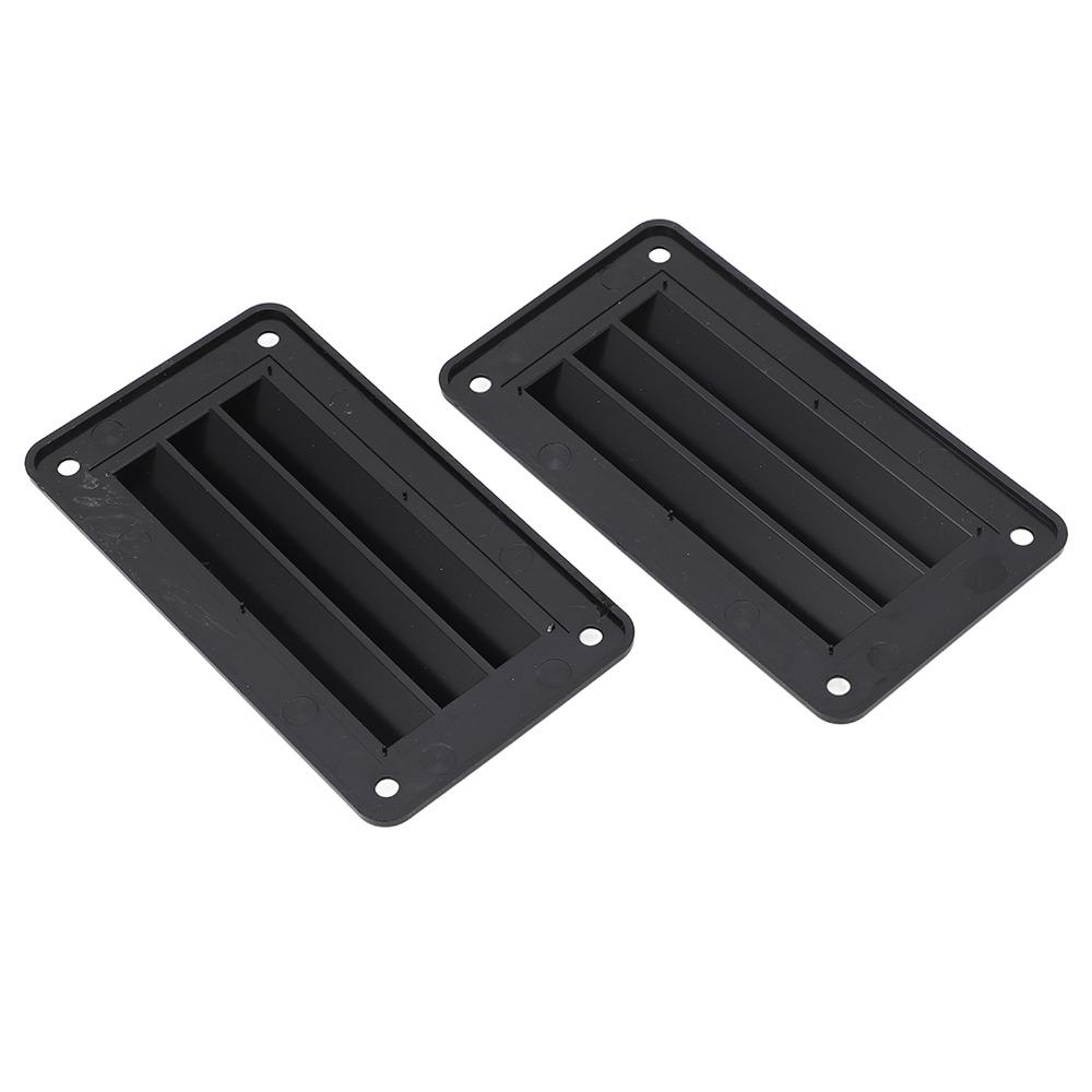 2pcs Black RV Air Vent Louver Vent Cover Outlet Grille Louver RV Ventilation Outlet  Office Use