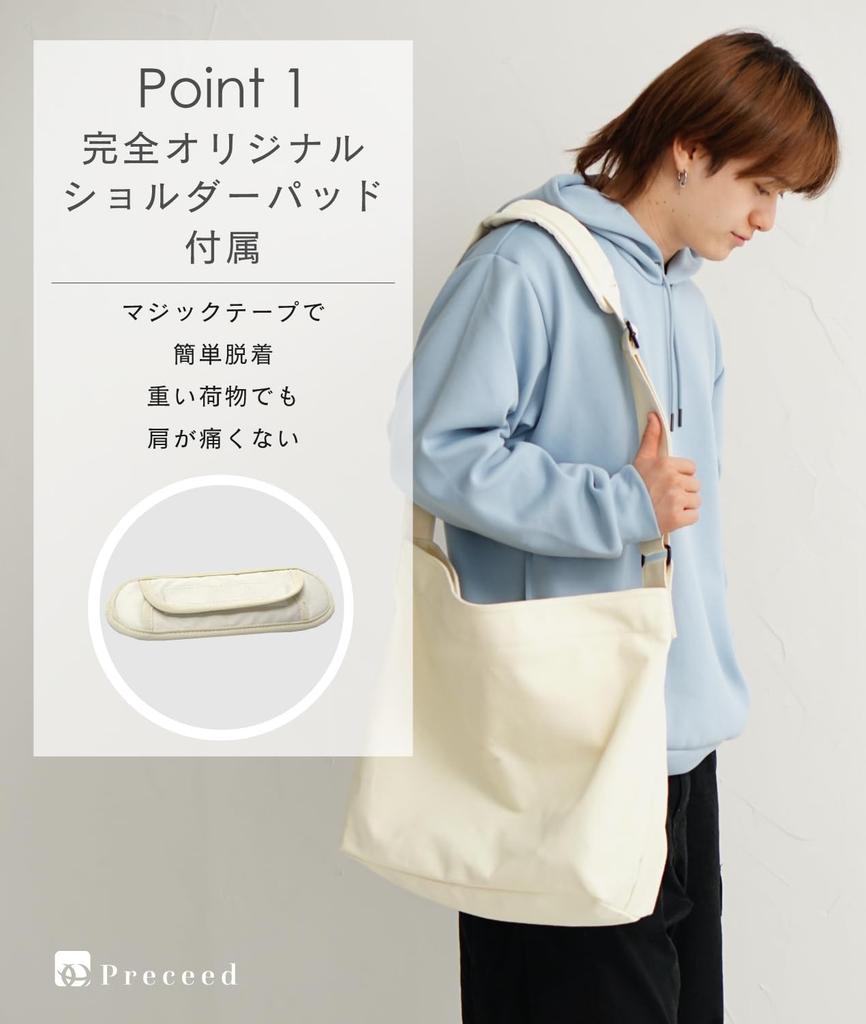 Canvas Tote Bag Shoulder Bag [Preceed] Men's