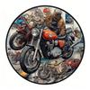 Vintage D Tłoczony Okrągły Metalowy Znak Motocyklowy Zestaw Retro Biker Chopper Dekoracja Ścienna do Garażu Jaskini Mężczyzny Baru Pubu Entuzjasta Motocykli