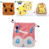Pokmon Isolierter Fell-Kordelzugbeutel für Reiseaufbewahrung und Geschenkverpackung