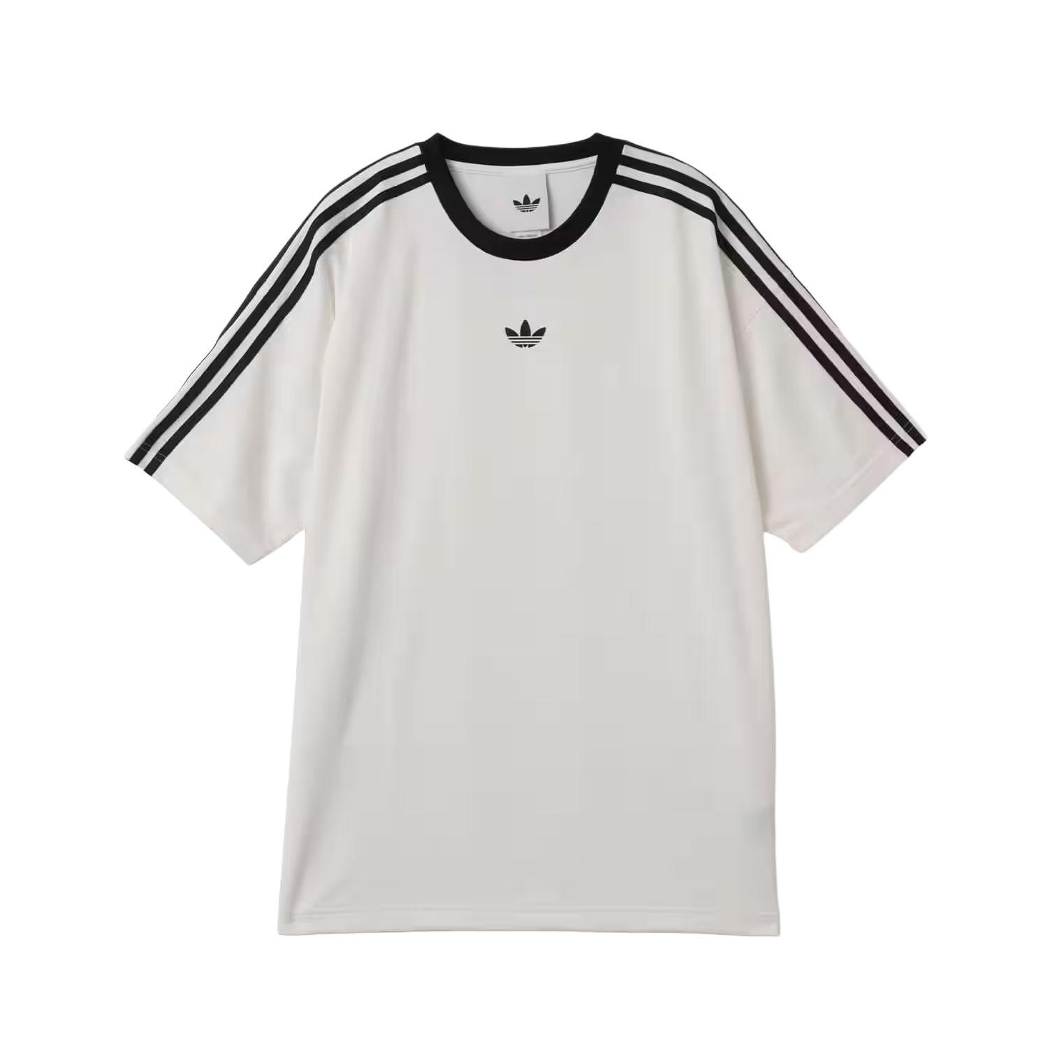 Adidas Originals Adicolor FW25 Jacquard Jersey Striped Loose Fit Crew Neck Short Sleeve T-Shirt Unisex Tops KD5829 S