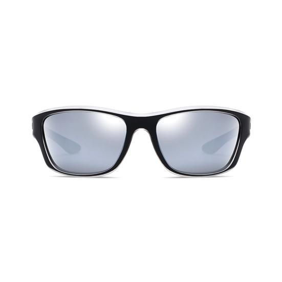 Gafas de Sol Polarizadas Construcción Sólida Resistentes al Deslumbramiento PC Unisex Gafas de Sol con Protección Solar y Almohadilla Nasal para el Hogar