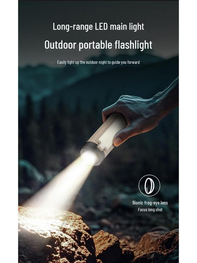 Cross-Border Foldable LED Camping Light with Hook