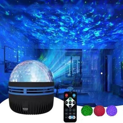 LED Projektor Vlnění Vody Obloha Oceán Galaxie Projektor Ložnice Noční Světlo 14 Světelných Efektů USB Projektor Atmosférická Lampa