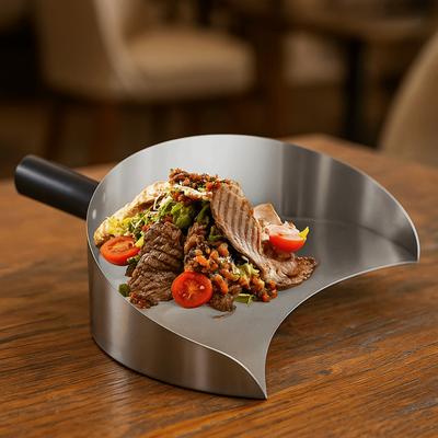 Stainless Steel Kebab Doner Shovel Handheld Rotisserie Catch Pan Barbecue Shovel  Outdoor