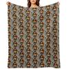 snub nosed monkey (orange) - monke t meme (sad) Throw Blanket sofa bed Baby Decoratives blankets and throws Blankets