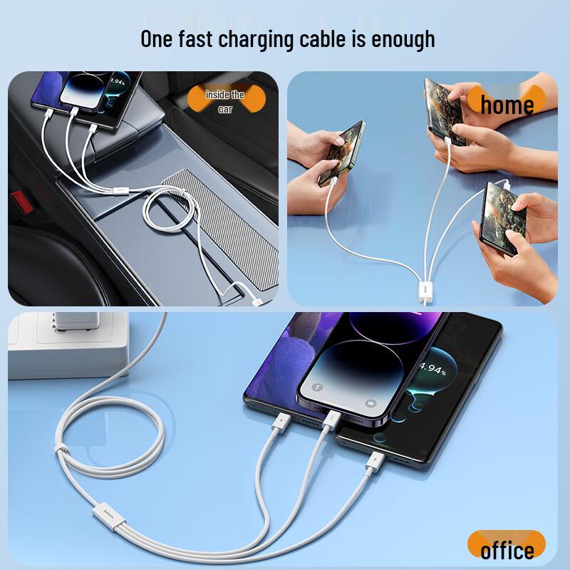 Baseus 3-in-1 Fast Charging Data Cable