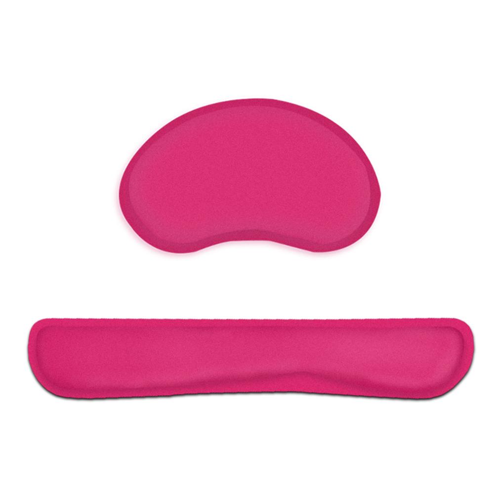 

Набор накладных накладок для клавиатуры и мыши из пены с эффектом памяти, подушечки на запястья для офисной игровой клавиатуры и мыши с тканью из лайкры