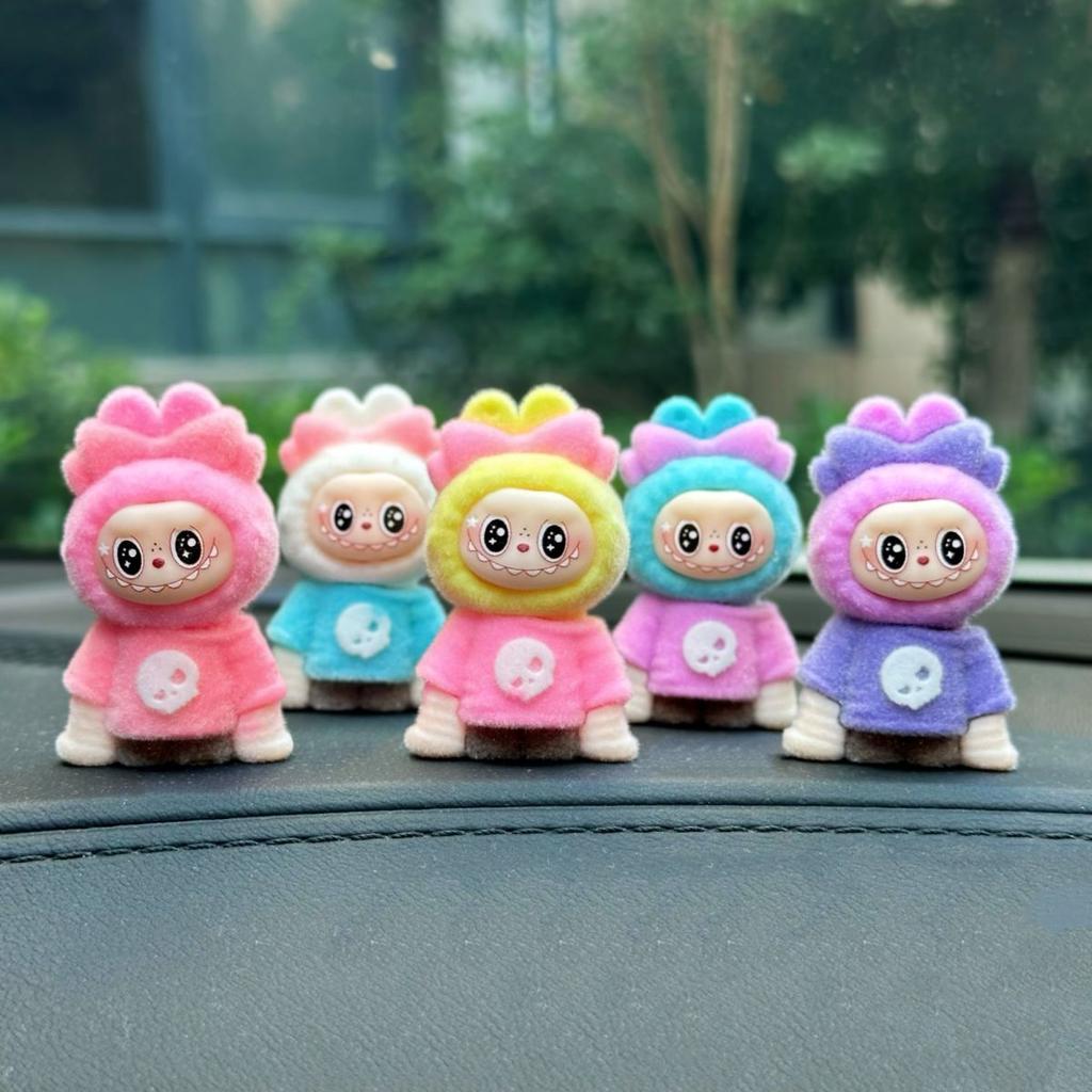 Labu Car Plush Cute 2025 New Model Center Console Decorative Ornament
