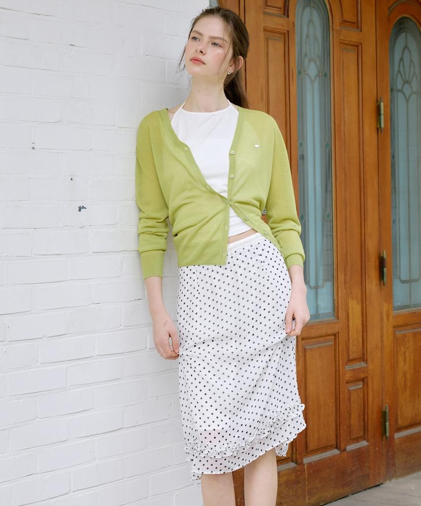 Ollibeudeollibeu Dot Frill Layered Skirt Ow6Ms4650