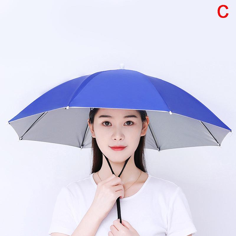 Fishing Umbrella Cap Large Head Mounted, Dual-Purpose Umbrella Cap For Both Rain And Light, Top Sunshade And Sun Protection Cap