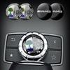 29mm Auto Mittelkonsole Multimedia Knopf Abdeckung Zierknopf Aufkleber für Mercedes Benz AMG GLC C CLA GLA W205 W211 W213 W212 W204