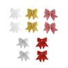 2 Pack Christmas Tree Bows, Decorations, Wreath, for Living Room, Holiday,