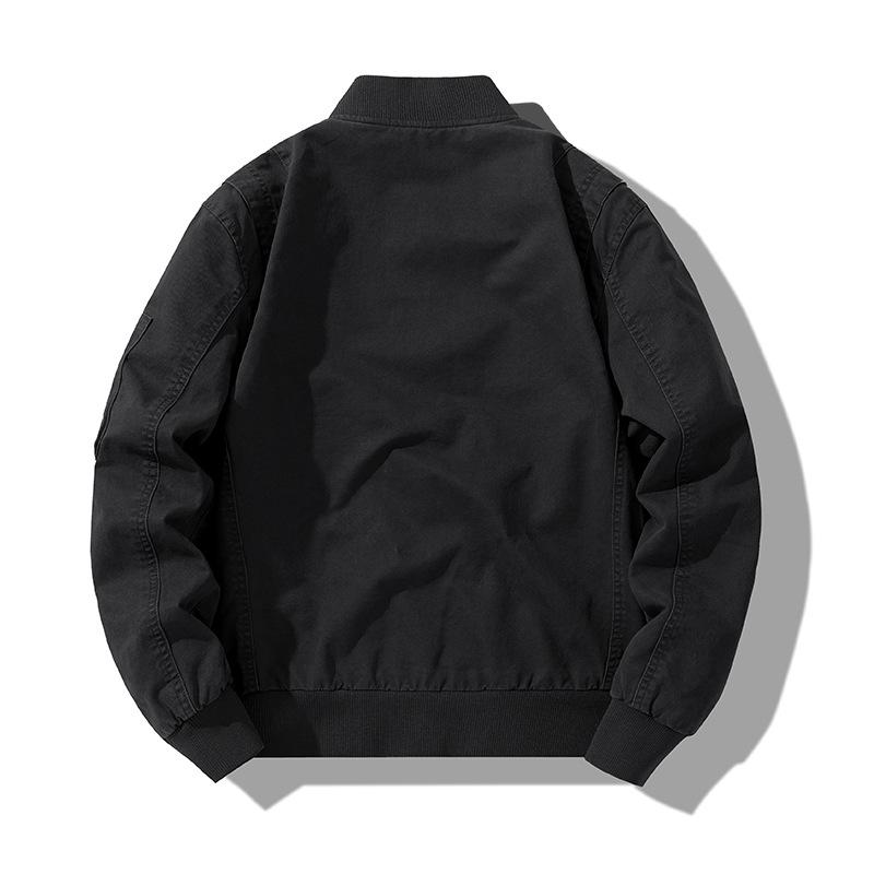 Men's Trendy Retro Baseball Workwear Jacket – Spring/Autumn Casual Loose Fit