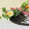 Diy Wooden Round House Plate Plaid Bow Listing Home Wall Welcome Decoration Wreath Door Decoration
