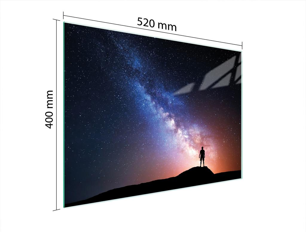 SZKLANA DESKA DO KROJENIA 52x40 GWIAZDY
