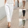 Trousers Mid Waist Universal Cotton Women Clothing Pencil Pants for Summer