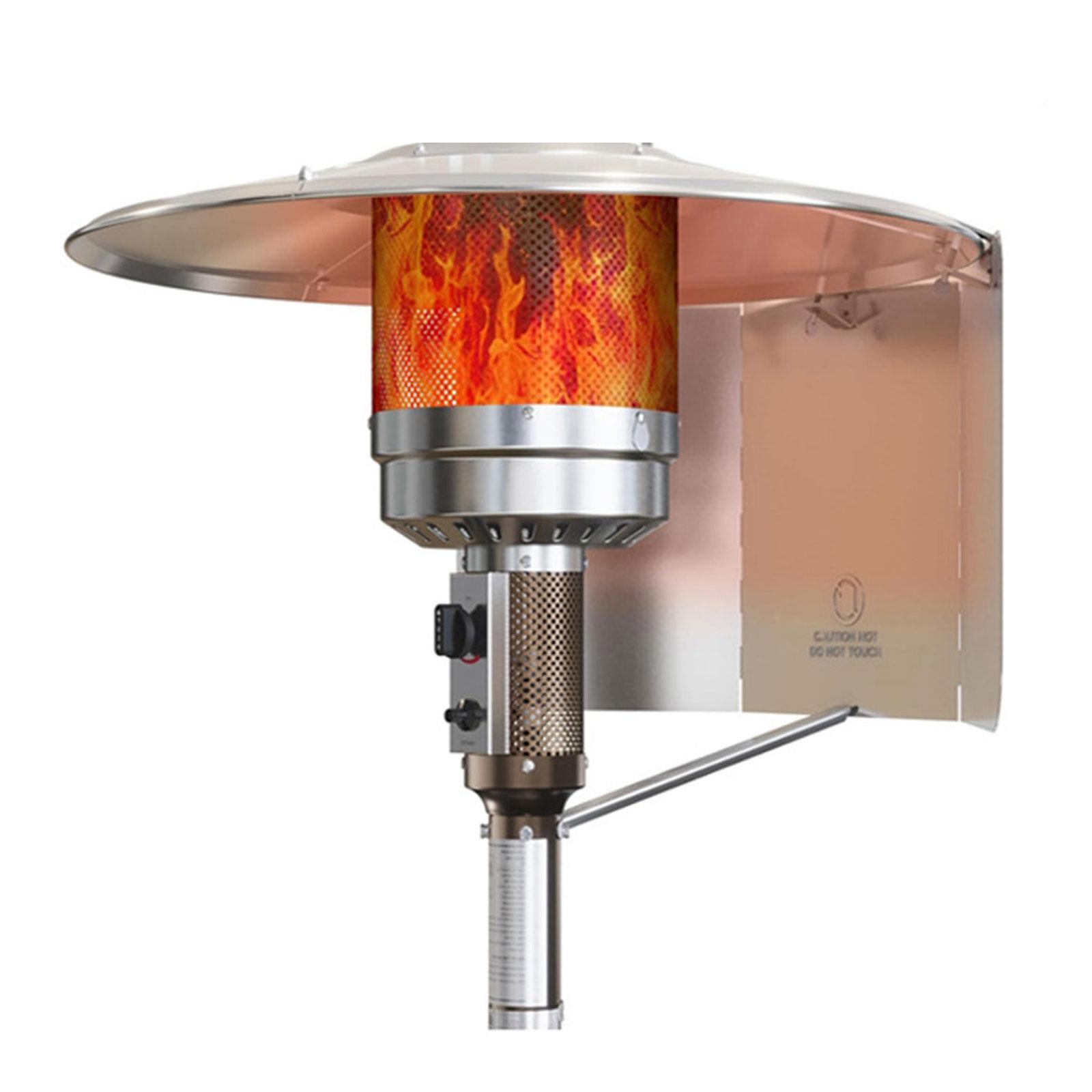 

Легкий полностью алюминиевый ветрозащитный экран для патио, аксессуары для обогревателя, всепогодный дизайн, повышающий безопасность для использования на открытом воздухе A