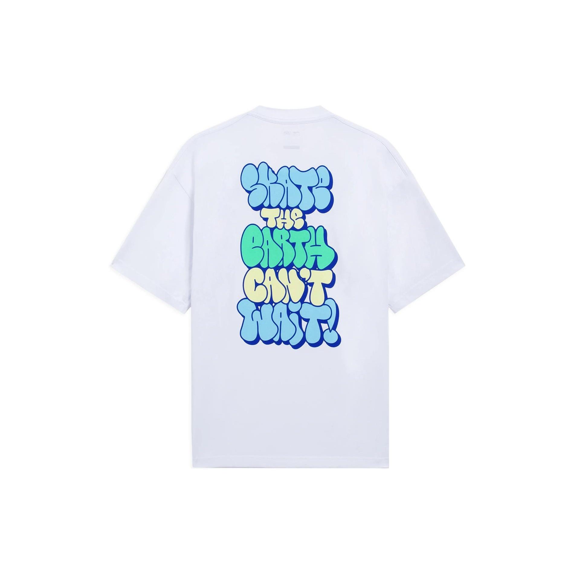 Li-Ning x Persue Cartoon Graphic Loose Fit T-shirt White Men s AHSS295-3 XL