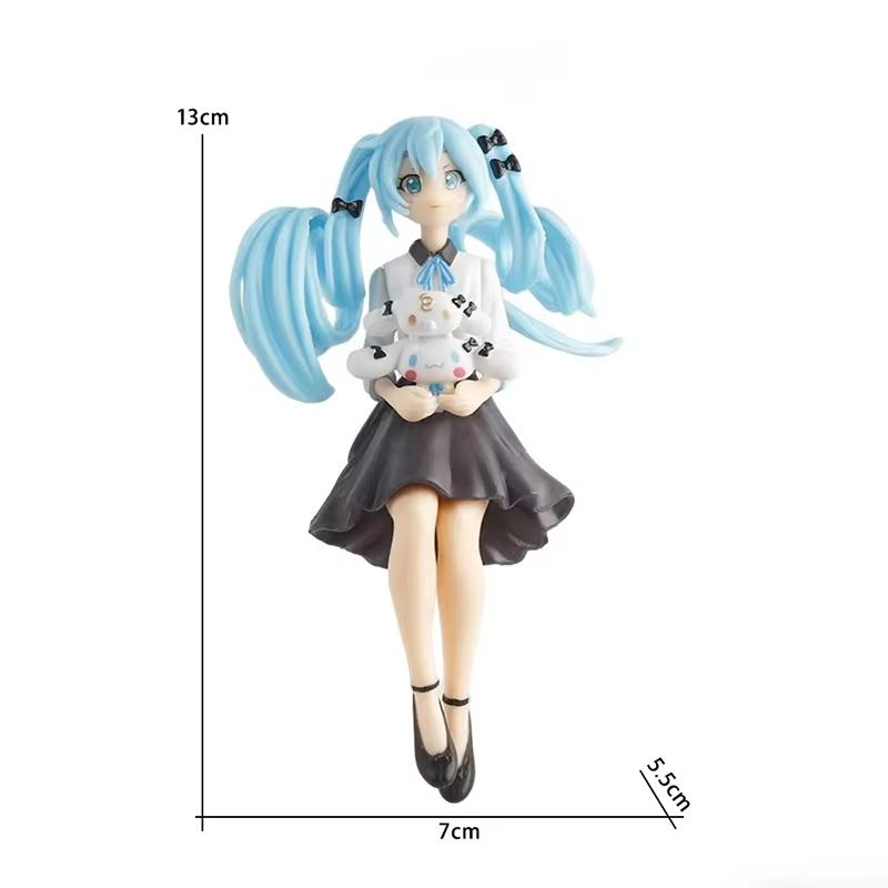 Multiple Models Hatsune Miku Action Figures Series Welsh Onion Singer Action Figures Model Collection Toy Cute Handmade PVC