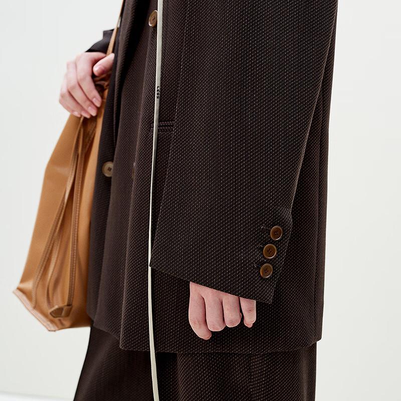 LESS 2025 Spring Lapel Long Suit Jacket