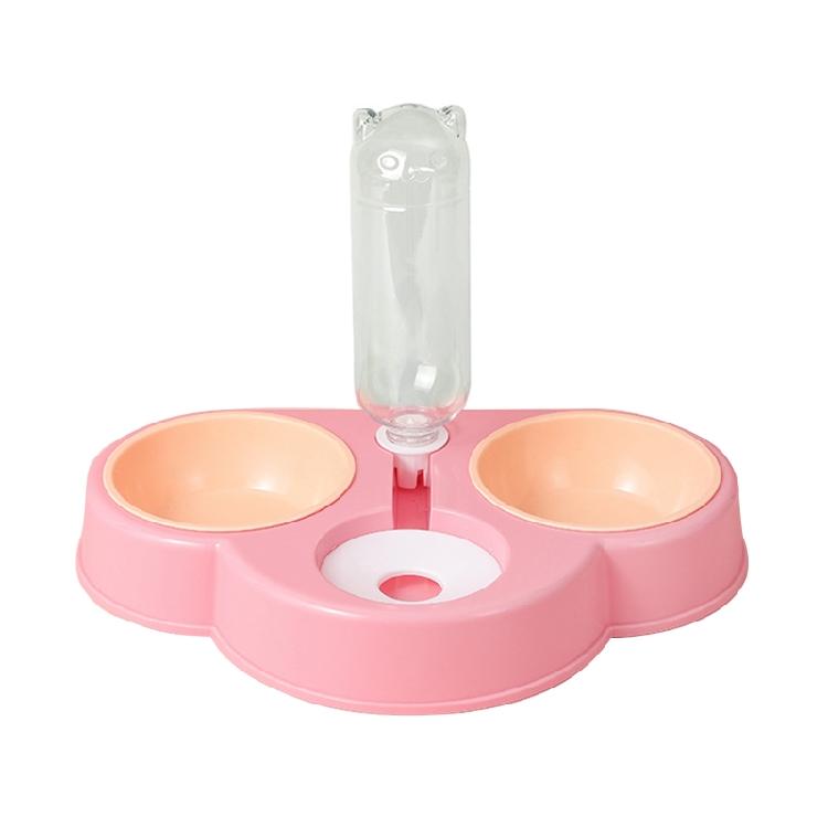Pet Automatic Feeder and Waterer Detachable Waterer + Anti-overturning Bowl